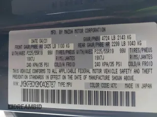 2021 Mazda CX-5 Touring with VIN JM3KFBCM3M0406787, listed as a IAAI auction lot 41800564 with 42,254 mi miles and . Bid and sale history available at carsss.com. Image 9.