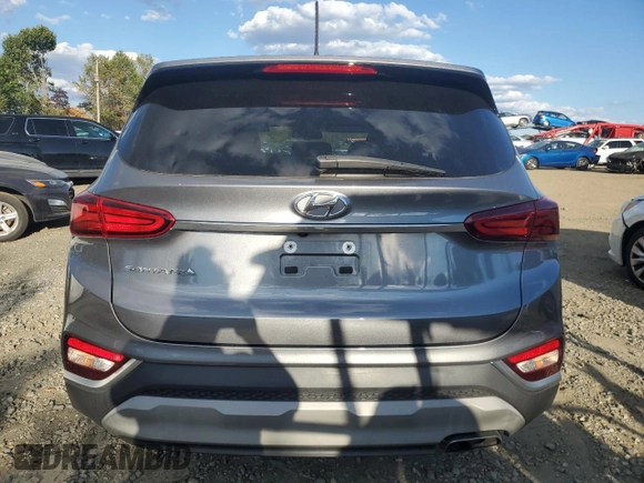 2019 Hyundai Santa Fe SE with VIN 5NMS23AD9KH095747, listed as a Copart auction lot 75342324 with 31,372 mi miles and Salvage Title. Bid and sale history available at carsss.com. Image 6.