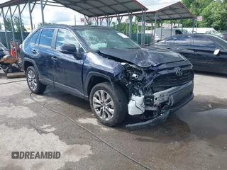 2023 Toyota RAV4 XLE Premium with VIN 2T3A1RFVXPW389812, listed as a IAAI auction lot 42330150 with 43,821 mi miles and . Bid and sale history available at DreamBid. Image 1.