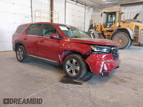 2023 Honda Pilot EX-L z VIN 5FNYG1H50PB019244, wystawiony jako IAAI lot #42091449 z przebiegiem 11 857 mil mil oraz . Historia ofert i sprzedaży dostępna na DreamBid. Obrazek 1.