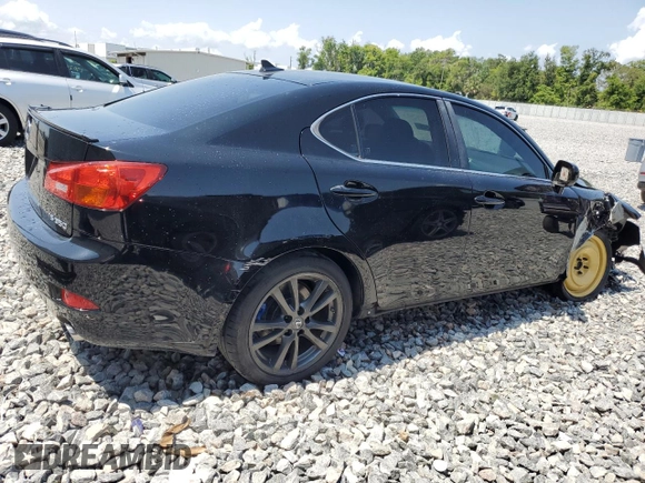 2008 Lexus IS 350 with VIN JTHBE262382013936, listed as a Copart auction lot 56184245 with Not provided miles and Salvage title. Bid and sale history available at DreamBid. Image 3.