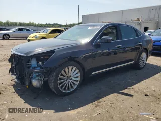 2016 Hyundai Equus Signature with VIN KMHGH4JH4GU101902, listed as a Copart auction lot 61669105 with 115,481 mi miles and Salvage title. Bid and sale history available at DreamBid. Image 1.