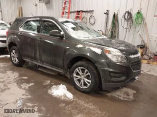 2017 Chevrolet Equinox LS with VIN 2GNFLEEK0H6146465, listed as a IAAI auction lot 41608780 with 124,643 mi miles. Bid and sale history available at carsss.com. Image 1.