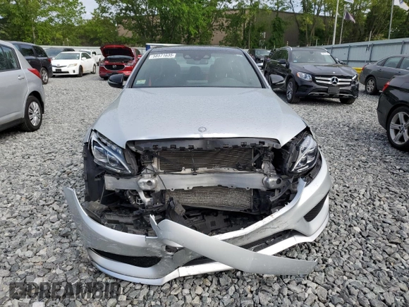 2016 Mercedes-Benz C 450 AMG with VIN 55SWF6EB0GU128609, listed as a Copart auction lot 58571635 with Not provided miles and Salvage title. Bid and sale history available at DreamBid. Image 5.
