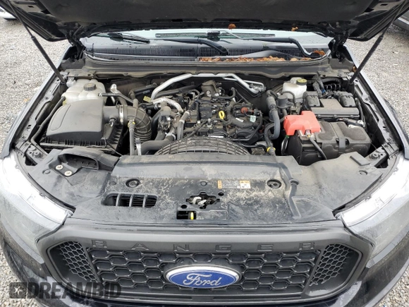 2021 Ford Ranger XL with VIN 1FTER4FH2MLD30422, listed as a Copart auction lot 50845665 with 22,480 mi miles and Salvage title. Bid and sale history available at DreamBid. Image 11.