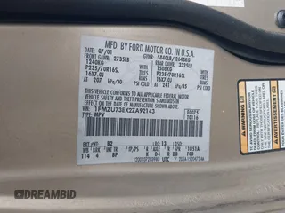 2002 Ford Explorer XLT z VIN 1FMZU73EX2ZA92143, wystawiony jako IAAI lot #42345344 z przebiegiem Nie podano mil oraz . Historia ofert i sprzedaży dostępna na DreamBid. Obrazek 9.