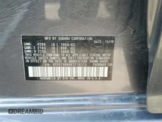 2019 Subaru Impreza with VIN 4S3GTAB6XK3719173, listed as a Copart auction lot 55141795 with 74,894 mi miles and Salvage title. Bid and sale history available at DreamBid. Image 13.