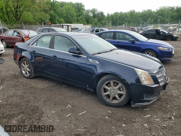 2008 Cadillac CTS AWD with VIN 1G6DP57V180126913, listed as a Copart auction lot 55455375 with 144,420 mi miles and Salvage Title. Bid and sale history available at DreamBid. Image 4.