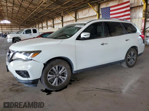 2019 Nissan Pathfinder SL with VIN 5N1DR2MN7KC624318, listed as a Copart auction lot 58071885 with 123,815 mi miles and Clean title. Bid and sale history available at DreamBid. Image 1.