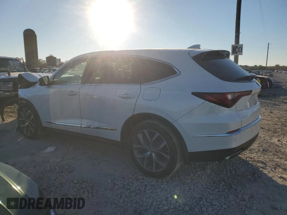 2023 Acura MDX w/Technology Package with VIN 5J8YD9H46PL005510, listed as a Copart auction lot 83422284 with 35,681 mi miles and Salvage Title. Bid and sale history available at carsss.com. Image 2.