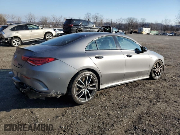 2022 Mercedes-Benz CLA 35 AMG with VIN W1K5J5BB9NN288762, listed as a Copart auction lot 42635445 with 25,782 mi miles and Salvage Title. Bid and sale history available at DreamBid. Image 3.