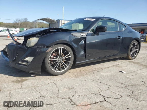 2013 Scion FR-S with VIN JF1ZNAA11D2728402, listed as a Copart auction lot 51371065 with 64,607 mi miles and Salvage Title. Bid and sale history available at carsss.com. Image 1.