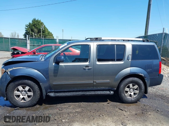 2005 Nissan Pathfinder LE with VIN 5N1AR18W85C714971, listed as a IAAI auction lot 41998680 with 212,304 mi miles and . Bid and sale history available at DreamBid. Image 14.