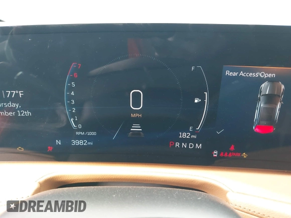 2024 Cadillac XT4 FWD Sport with VIN 1GYFZER48RF180481, listed as a IAAI auction lot 41093587 with 3,982 mi miles and . Bid and sale history available at DreamBid. Image 7.