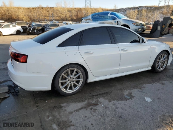 2017 Audi A6 Premium Plus with VIN WAUF2AFC0HN025228, listed as a Copart auction lot 85025214 with 100,695 mi miles and Salvage Title. Bid and sale history available at carsss.com. Image 3.