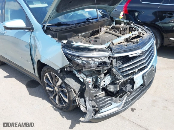 2022 Chevrolet Equinox Premier with VIN 2GNAXNEV2N6144009, listed as a IAAI auction lot 41909932 with 34,829 mi miles. Bid and sale history available at carsss.com. Image 6.