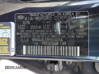 2017 Kia Optima Hybrid EX with VIN KNAGU4LE8H5010014, listed as a Copart auction lot 70926724 with 49,745 mi miles and Salvage Title. Bid and sale history available at carsss.com. Image 15.