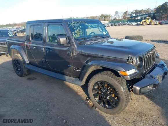 2021 Jeep Gladiator Overland with VIN 1C6HJTFG3ML565828, listed as a IAAI auction lot 41592507 with 43,607 mi miles. Bid and sale history available at carsss.com. Image 1.