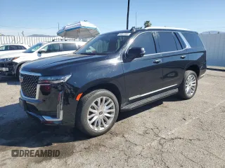 2023 Cadillac Escalade RWD Premium Luxury z VIN 1GYS3BKL4PR395559, wystawiony jako Copart lot #48347285 z przebiegiem 3 818 mil mil oraz Szkoda całkowita • Salvage title. Historia ofert i sprzedaży dostępna na DreamBid. Obrazek 1.