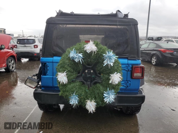 2023 Jeep Wrangler Sport S with VIN 1C4HJXDNXPW543376, listed as a Copart auction lot 86488024 with 35,935 mi miles and Salvage Title. Bid and sale history available at DreamBid. Image 6.