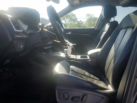 2018 Audi Q5 Premium Plus with VIN WA1BNAFY1J2019346, listed as a Copart auction lot 57487015 with 75,717 mi miles and Salvage title. Bid and sale history available at DreamBid. Image 7.