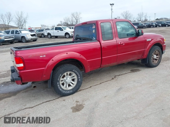 2009 Ford Ranger XLT with VIN 1FTZR45E69PA36126, listed as a IAAI auction lot 41822439 with 160,947 mi miles. Bid and sale history available at carsss.com. Image 4.