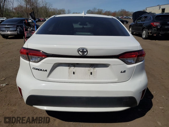 2021 Toyota Corolla LE with VIN JTDEPMAE3MJ149294, listed as a Copart auction lot 53946545 with 54,138 mi miles and Salvage Title. Bid and sale history available at carsss.com. Image 6.