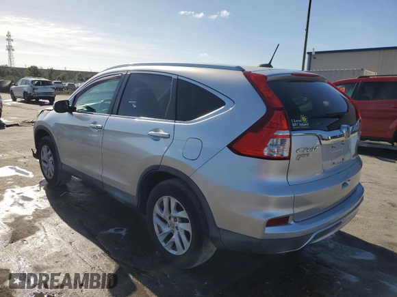 2015 Honda CR-V EX-L with VIN 2HKRM4H75FH656856, listed as a Copart auction lot 51367985 with 89,981 mi miles and Salvage Title. Bid and sale history available at carsss.com. Image 2.
