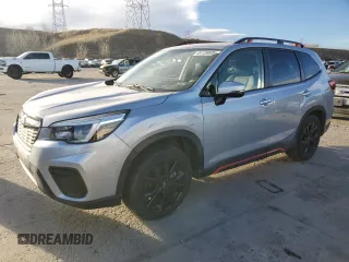 2021 Subaru Forester Sport with VIN JF2SKARC5MH529684, listed as a Copart auction lot 49139695 with 67,862 mi miles and Salvage Title. Bid and sale history available at carsss.com. Image 1.