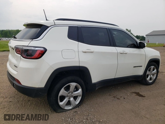 2021 Jeep Compass Latitude with VIN 3C4NJDBB5MT524553, listed as a Copart auction lot 60867305 with 80,314 mi miles and Salvage title. Bid and sale history available at DreamBid. Image 3.