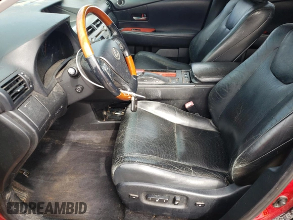 2012 Lexus RX 350 with VIN JTJZK1BA0C2412793, listed as a Copart auction lot 45292985 with 276,510 mi miles and Salvage Title. Bid and sale history available at DreamBid. Image 7.