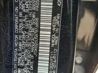 2008 Toyota Prius with VIN JTDKB20U587816898, listed as a Copart auction lot 54408955 with 243,965 mi miles and Clean Title. Bid and sale history available at carsss.com. Image 12.