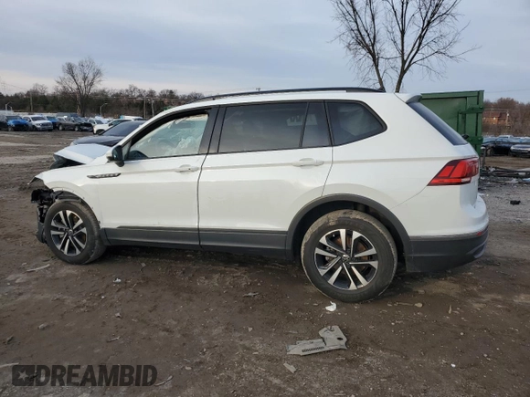 2023 Volkswagen Tiguan S with VIN 3VVRB7AX3PM016983, listed as a Copart auction lot 85617494 with 35,500 mi miles and Salvage title. Bid and sale history available at DreamBid. Image 2.