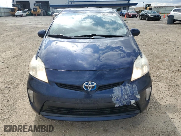 2012 Toyota Prius One with VIN JTDKN3DU0C1564349, listed as a Copart auction lot 54933595 with 241,516 mi miles and Non Repairable. Bid and sale history available at DreamBid. Image 5.