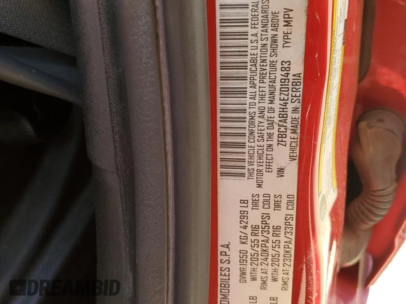 2014 FIAT 500L Easy z VIN ZFBCFABH4EZ019483, wystawiony jako Copart lot #51811735 z przebiegiem 104 801 mil mil oraz Szkoda całkowita • Salvage title. Historia ofert i sprzedaży dostępna na DreamBid. Obrazek 14.