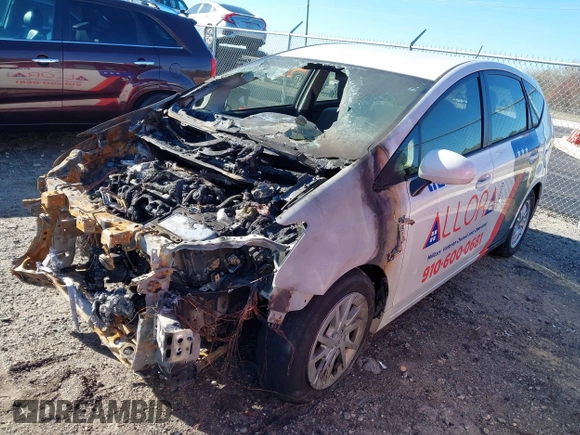 2013 Toyota Prius Two with VIN JTDZN3EU6D3212895, listed as a IAAI auction lot 41854065 with Not Provided miles and . Bid and sale history available at carsss.com. Image 2.