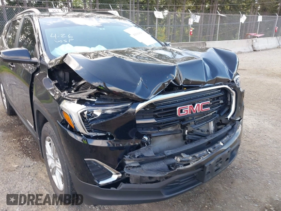 2021 GMC Terrain SLE with VIN 3GKALTEV5ML385795, listed as a IAAI auction lot 42142828 with 40,752 mi miles and . Bid and sale history available at carsss.com. Image 6.