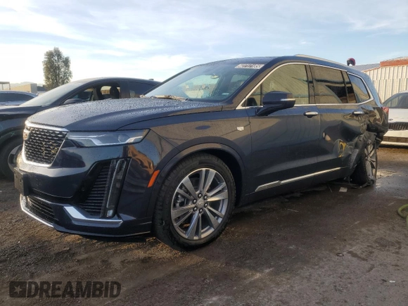 2025 Cadillac XT6 FWD Premium Luxury with VIN 1GYKPCRS3SZ120216, listed as a Copart auction lot 42717185 with 2,176 mi miles and Clean Title. Bid and sale history available at carsss.com. Image 1.