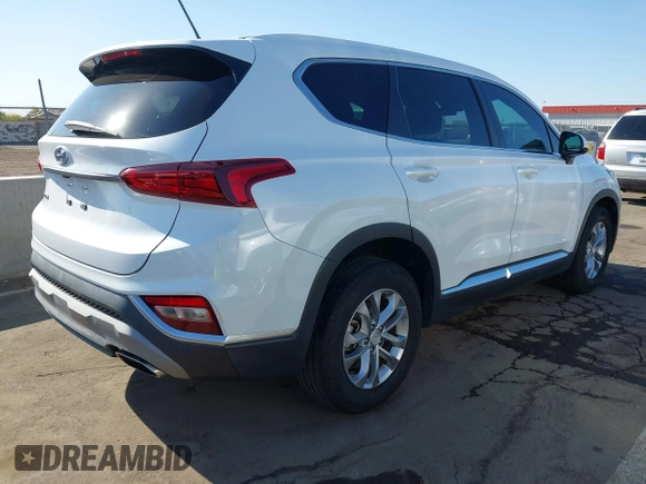 2020 Hyundai Santa Fe SE with VIN 5NMS23AD1LH197383, listed as a IAAI auction lot 42001946 with 47,844 mi miles. Bid and sale history available at carsss.com. Image 4.