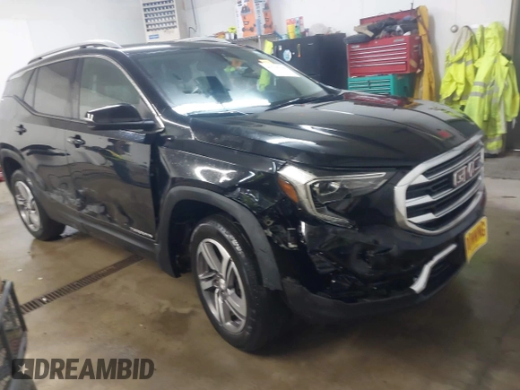 2018 GMC Terrain SLT with VIN 3GKALVEV9JL269507, listed as a IAAI auction lot 41718138 with 96,114 mi miles. Bid and sale history available at carsss.com. Image 1.