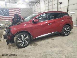 2015 Nissan Murano SL with VIN 5N1AZ2MH5FN267941, listed as a Copart auction lot 46254335 with 0 mi miles and Salvage Title. Bid and sale history available at carsss.com. Image 1.