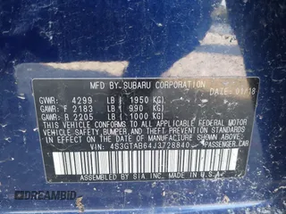 2018 Subaru Impreza Premium z VIN 4S3GTAB64J3728840, wystawiony jako IAAI lot #40508547 z przebiegiem 118 806 mil mil oraz . Historia ofert i sprzedaży dostępna na DreamBid. Obrazek 9.