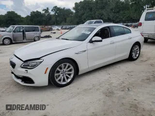 2016 BMW 6 Series 640i with VIN WBA6D0C56GG432211, listed as a Copart auction lot 60895154 with 81,737 mi miles and Salvage Title. Bid and sale history available at carsss.com. Image 1.