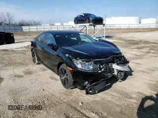 2020 Honda Civic Sedan Sport with VIN 2HGFC2F83LH557058, listed as a Copart auction lot 50556035 with 64,859 mi miles and Salvage Title. Bid and sale history available at carsss.com. Image 11.
