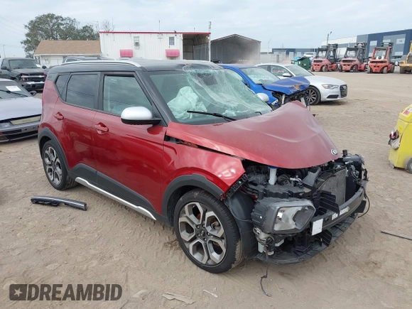 2020 Kia Soul LX with VIN KNDJ23AU8L7002544, listed as a IAAI auction lot 41466117 with 1 mi miles. Bid and sale history available at carsss.com. Image 1.