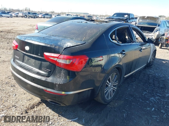 2014 Kia Cadenza Premium with VIN KNALN4D76E5151350, listed as a IAAI auction lot 41383199 with Not Provided miles and . Bid and sale history available at carsss.com. Image 4.