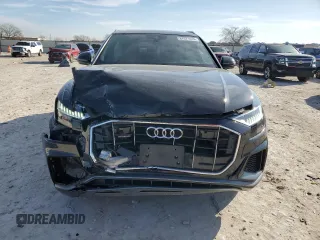 2021 Audi Q8 Premium Plus z VIN WA1EVAF14MD012478, wystawiony jako Copart lot #87071414 z przebiegiem 47 721 mil mil oraz Szkody całkowita. Historia ofert i sprzedaży dostępna na DreamBid. Obrazek 5.
