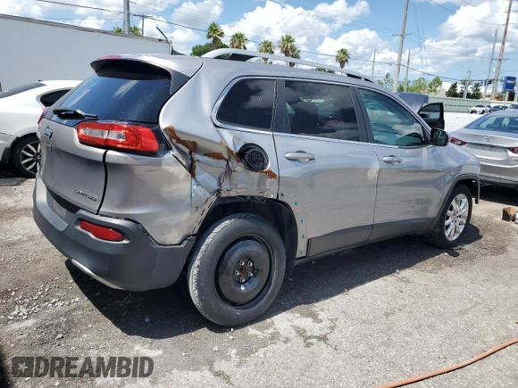 2017 Jeep Cherokee Limited with VIN 1C4PJLDB5HW597759, listed as a Copart auction lot 61953425 with 126,432 mi miles and Salvage title. Bid and sale history available at DreamBid. Image 3.