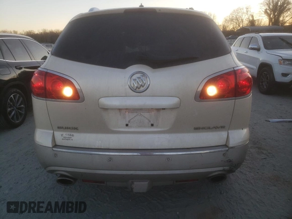 2012 Buick Enclave Premium with VIN 5GAKRDED8CJ306980, listed as a Copart auction lot 46611125 with 160,238 mi miles and Salvage Title. Bid and sale history available at carsss.com. Image 6.