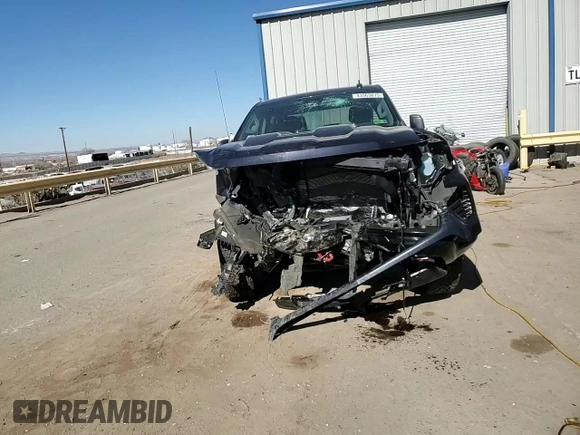 2022 Chevrolet Silverado 1500 Custom Trail Boss with VIN 3GCUDCETXNG649141, listed as a Copart auction lot 43565075 with 53,898 mi miles and Salvage Title. Bid and sale history available at DreamBid. Image 11.